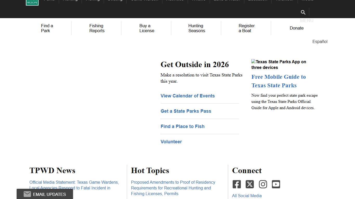 Texas Parks & Wildlife Department